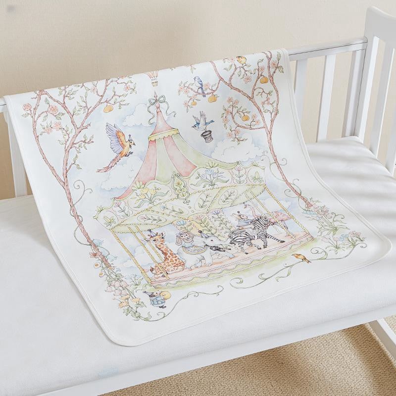 5A Antibacterial Portable Baby Blanket Can Be Spread And Covered Baby Blanket Baby Blanket Suede Cartoon - Image 3